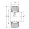 Ntn NTN NA2204LL, Yoke Type Track Nrb W Ir   Double Sealed  Crowned Roller 20 Mm Id X 47 Mm Od X 18 Mm W NA2204LL - alternate 2
